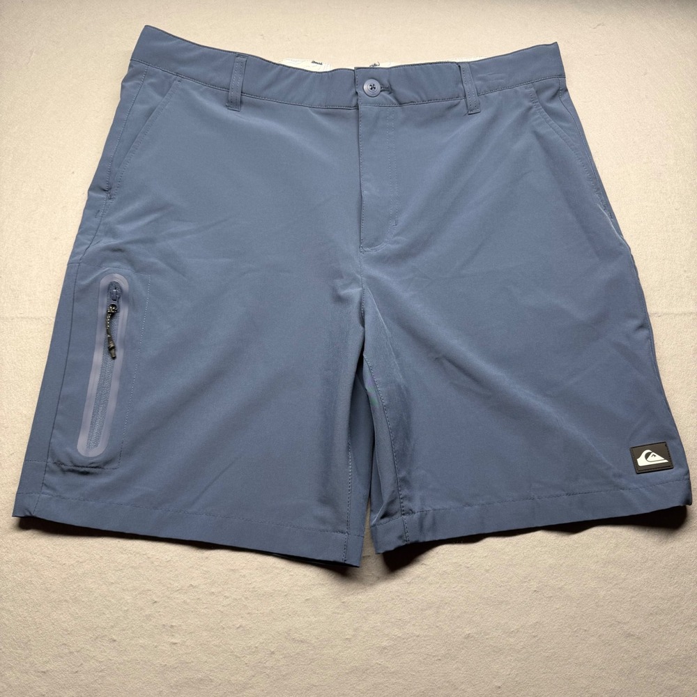 Quiksilver Amphibian Hybrid Shorts Mens 38 Blue Gray Water Cargo Boardshorts